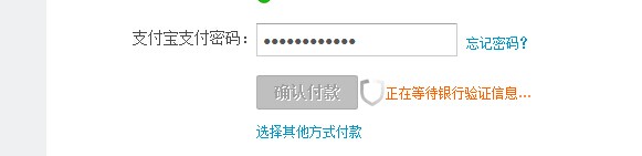 支付不成功界面