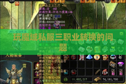 玩魔域私服三职业转换的问题 玩魔域私服三职业转换的问题
