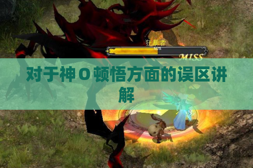 对于神O顿悟方面的误区讲解 对于神O顿悟方面的误区讲解