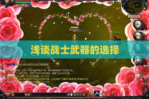 浅谈战士武器的选择 浅谈战士武器的选择